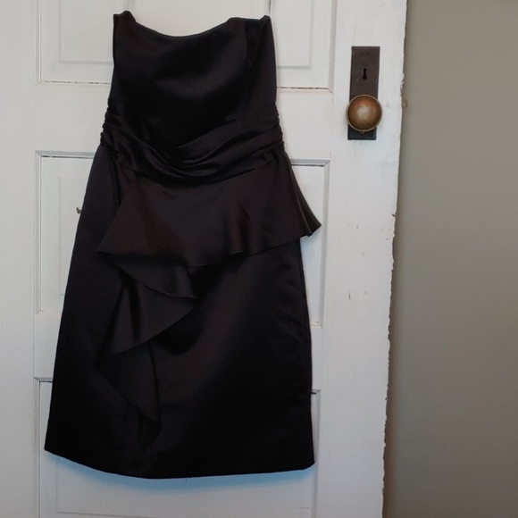 David's Bridal Black Cocktail Dress Size 4 - Picture 2 of 5